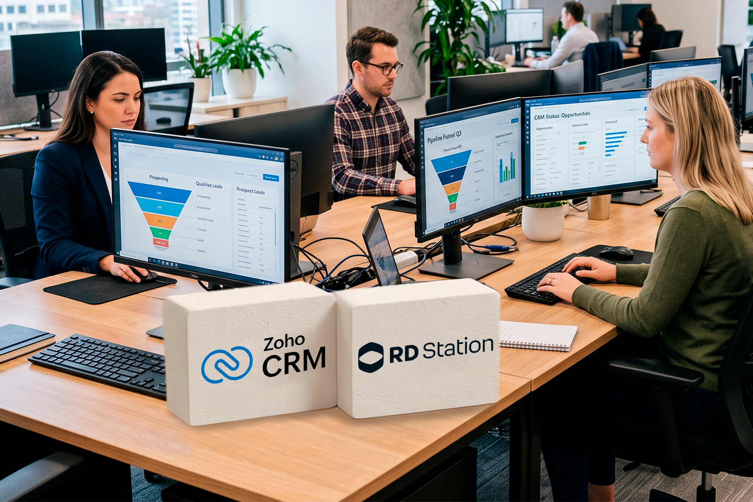 RD Station vs Zoho CRM: inbound gera demanda, operação comercial converte e escala