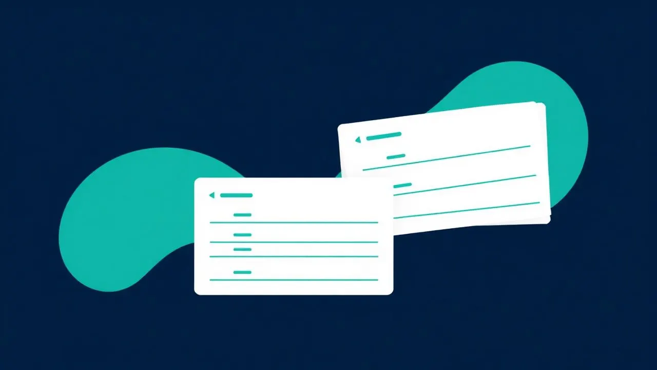 Ilustração de registros de clientes duplicados sendo unificados em um único cadastro