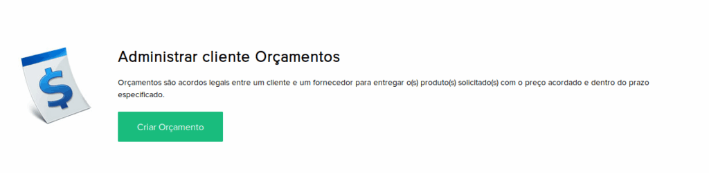 Módulo Orçamento no Zoho CRM