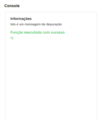 Console do Deluge mostrando resultado da execução