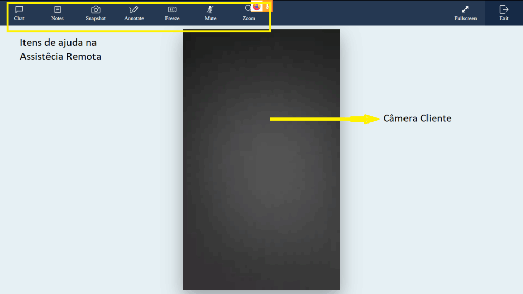 Ferramenta de anotação do Zoho Lens com opções de desenho