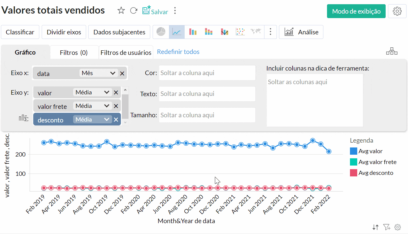 Criando fórmula de relatório