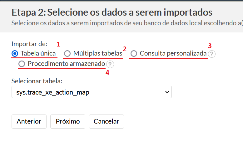 Tipo de importação